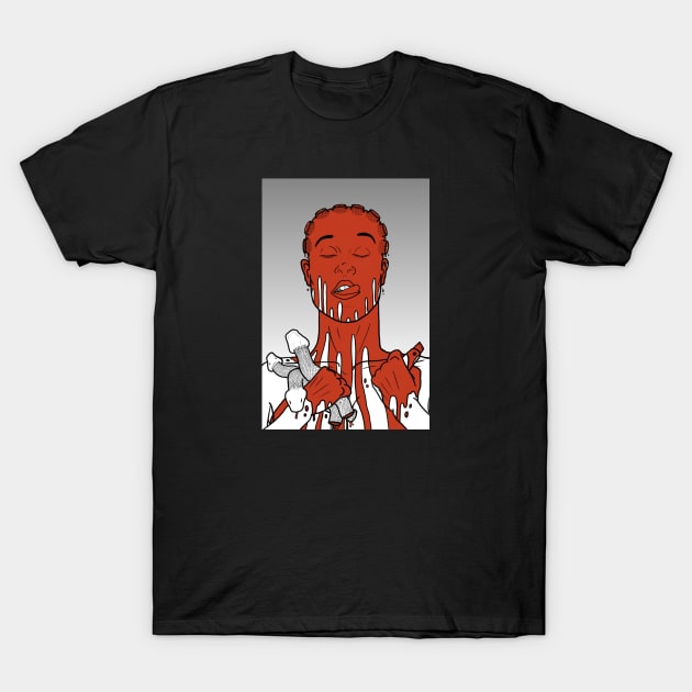 Medusa haircut T-Shirt by Matthew Laipple Illustrations